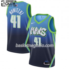 Canotte Bambino Dallas Mavericks Dirk Nowitzki 41 2019-20 Nike City Edition Swingman